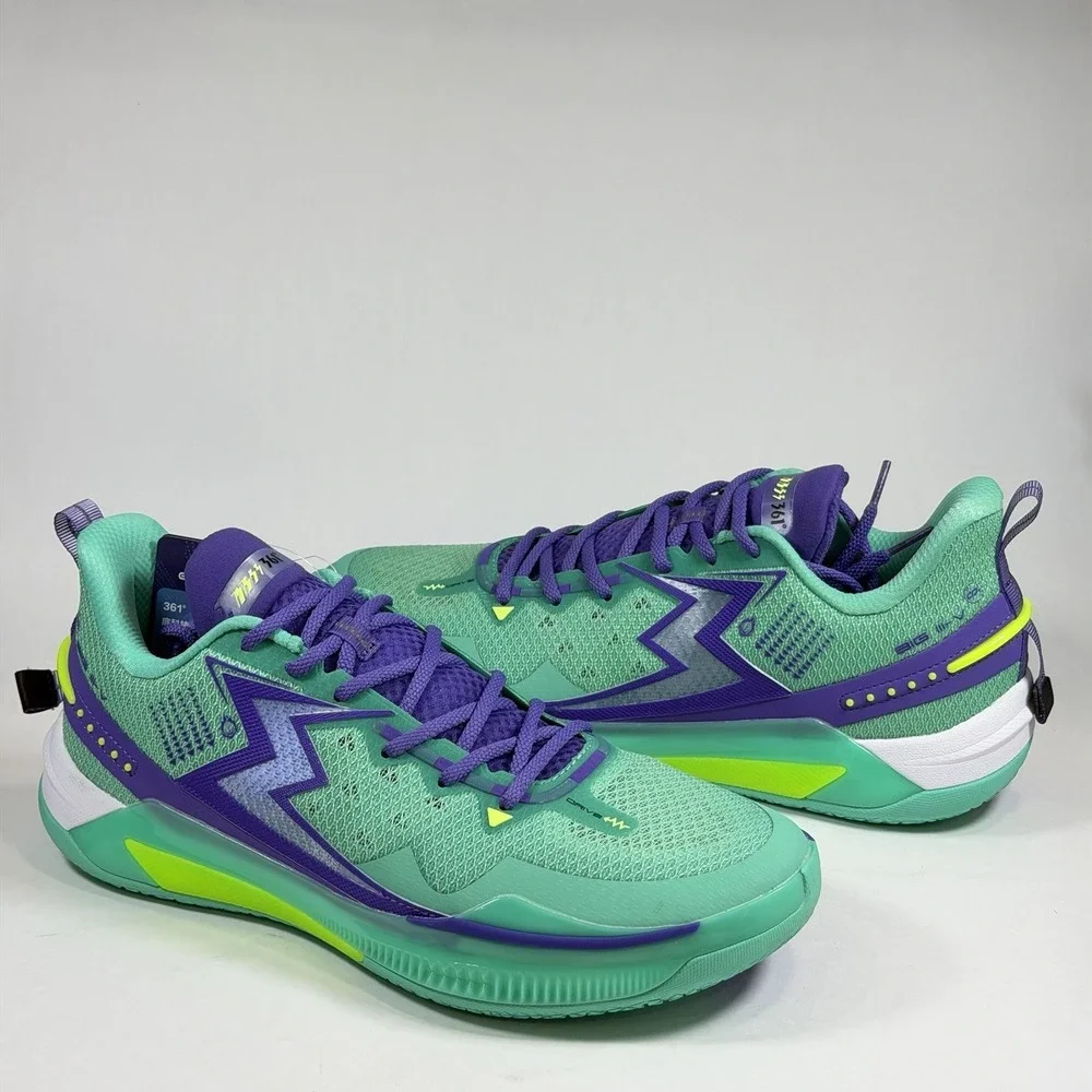 361‎ Degrees Big 3 V Size-US 11.5 Mens Quick Ignite C 2421-9111 Green Purple